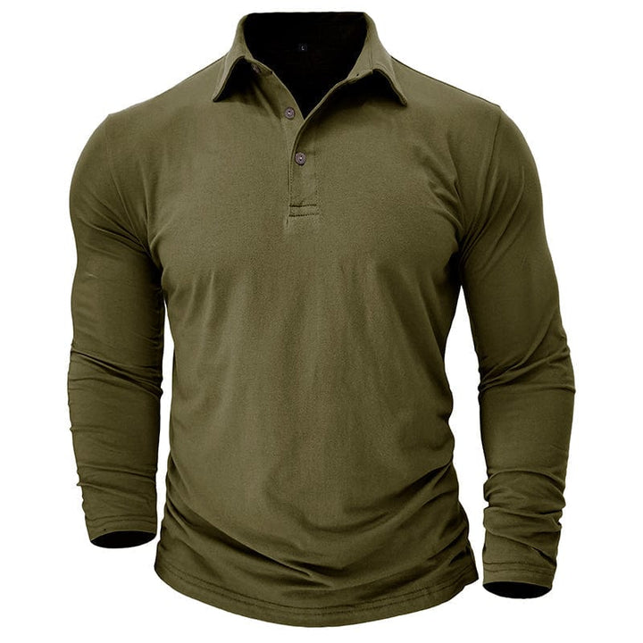 Polo Entallado para Hombre – Verde Oscuro