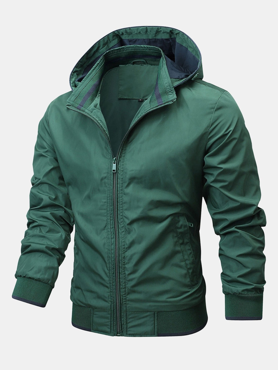 Chaqueta con Capucha Desmontable – Verde