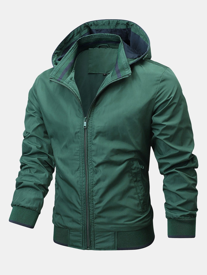Chaqueta con Capucha Desmontable – Verde