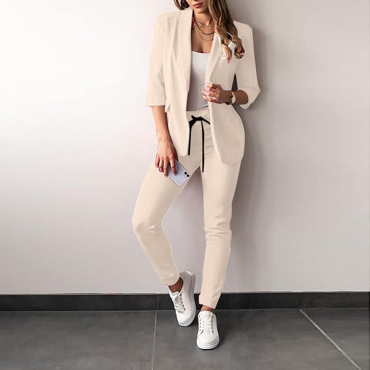 Conjunto Blazer y Pantalón – Beige