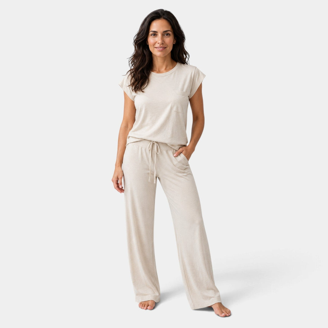 Conjunto Fluido de Pantalón – Albaricoque