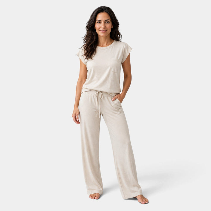 Conjunto Fluido de Pantalón – Albaricoque