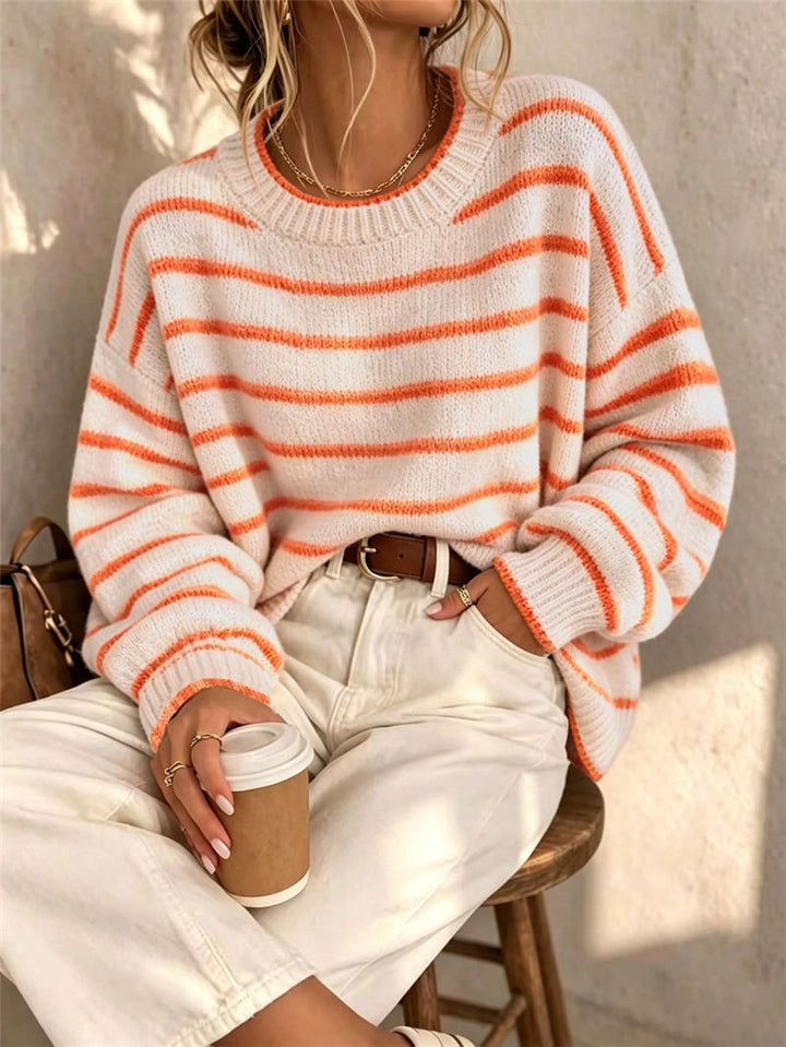 Jersey Casual a Rayas – Blanco