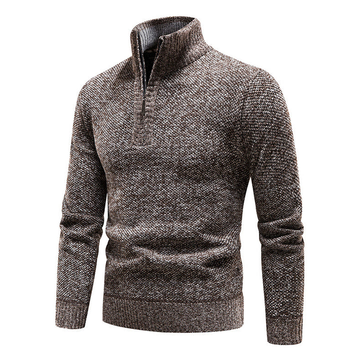 Jersey con Cremallera Frontal – Beige