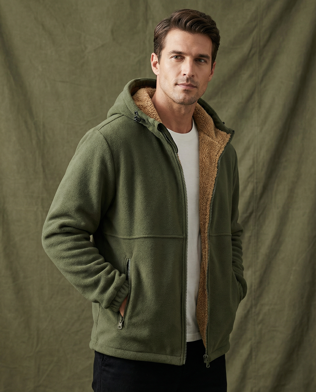 Sudadera Forrada con Capucha