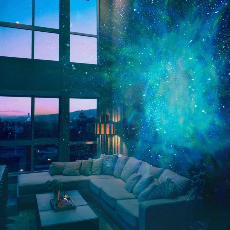 Proyector de Galaxia con Luces de Estrellas y Nebulosa - Altavoz Bluetooth Integrado