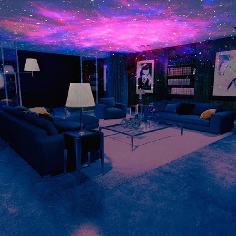 Proyector de Galaxia con Luces de Estrellas y Nebulosa - Altavoz Bluetooth Integrado