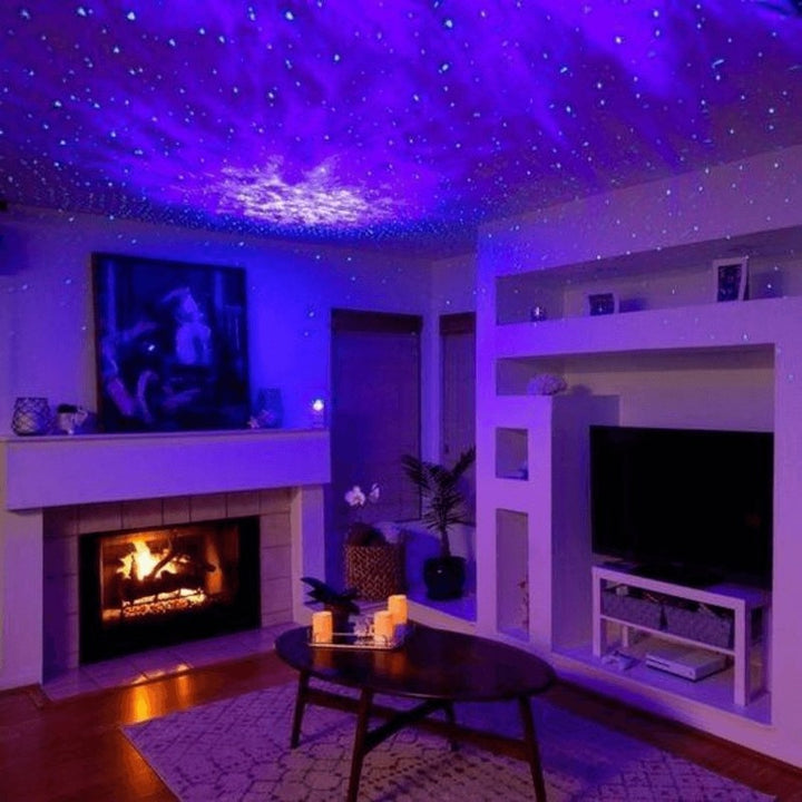 Proyector de Galaxia con Luces de Estrellas y Nebulosa - Altavoz Bluetooth Integrado