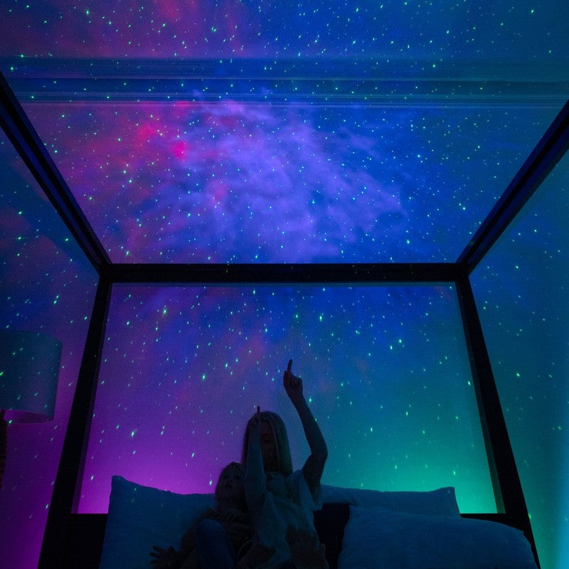Proyector de Galaxia con Luces de Estrellas y Nebulosa - Altavoz Bluetooth Integrado
