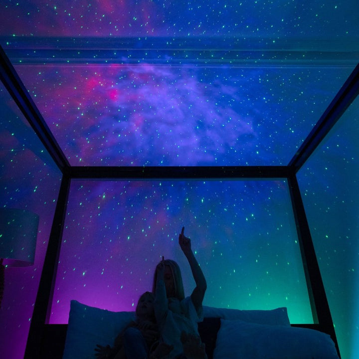 Proyector de Galaxia con Luces de Estrellas y Nebulosa - Altavoz Bluetooth Integrado