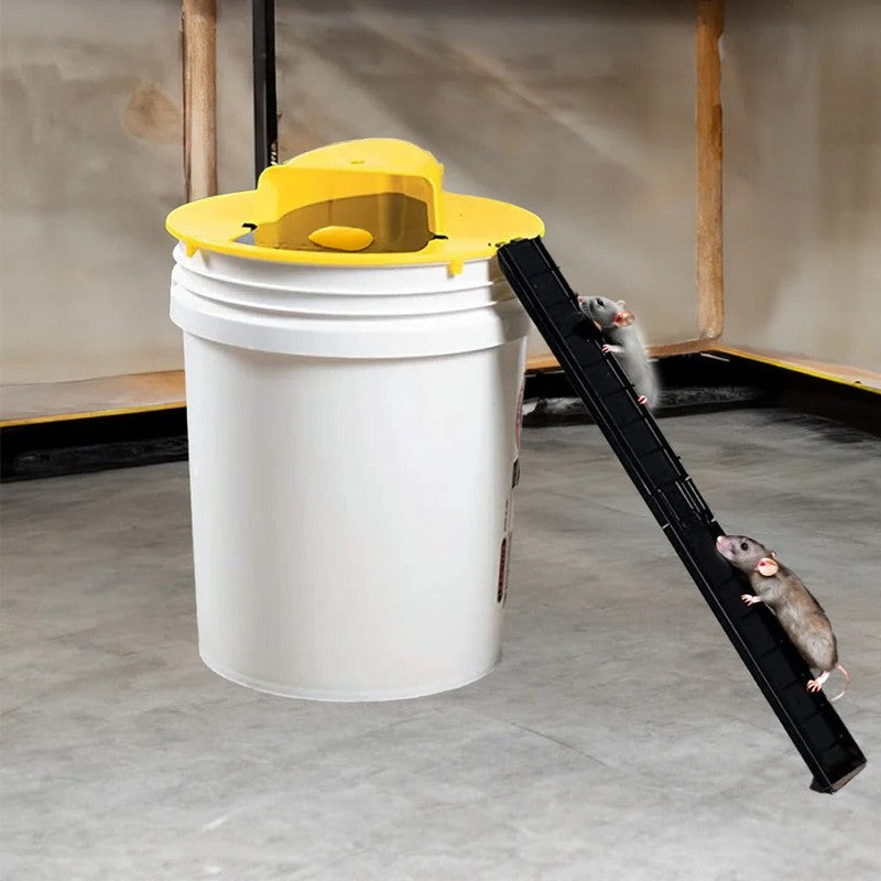 Ratonera humanitaria para cubo con mecanismo de reinicio automático