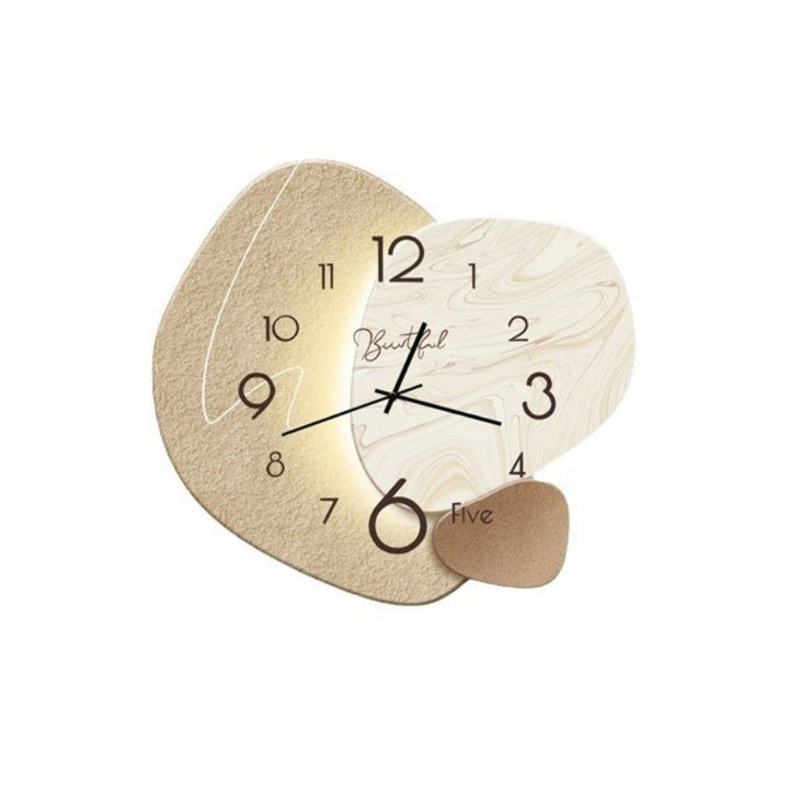 Reloj de pared con paneles de piedra - Varios colores