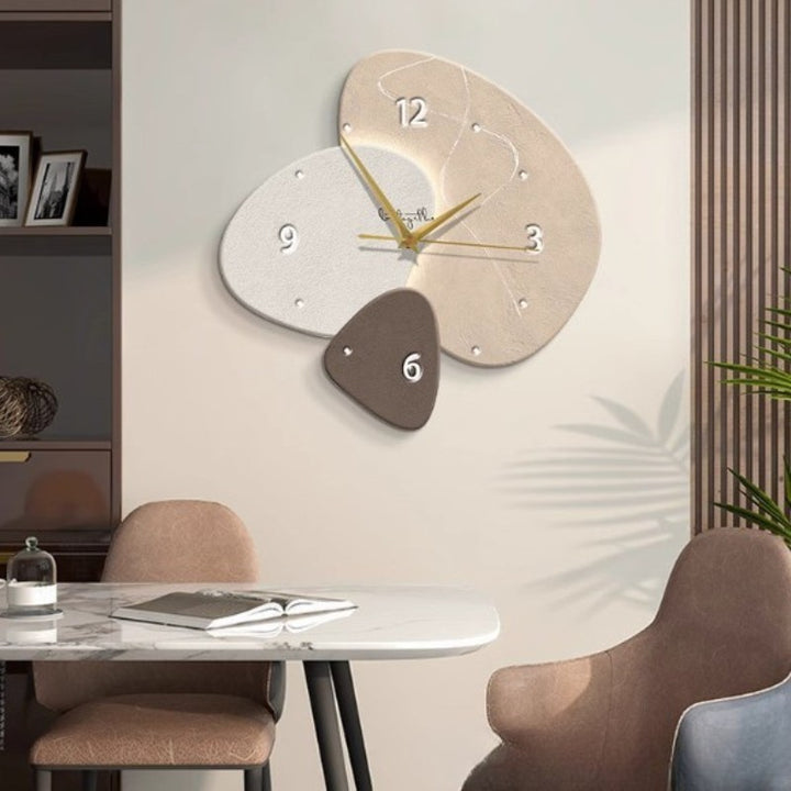 Reloj de pared con paneles de piedra - Varios colores