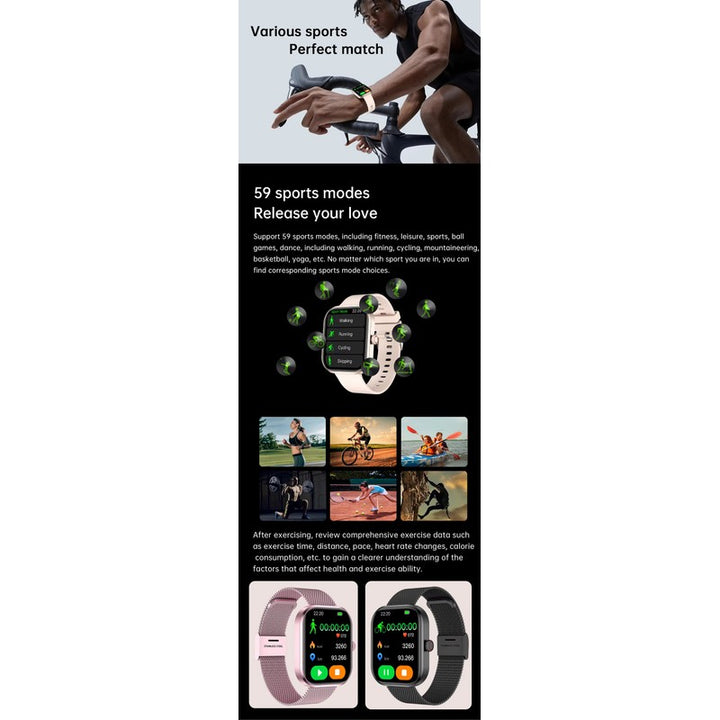 Reloj Inteligente - Pantalla Táctil a Color