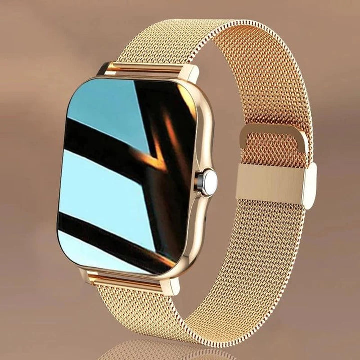 Reloj Inteligente para Mujer - Pantalla Táctil y Seguimiento de Actividad