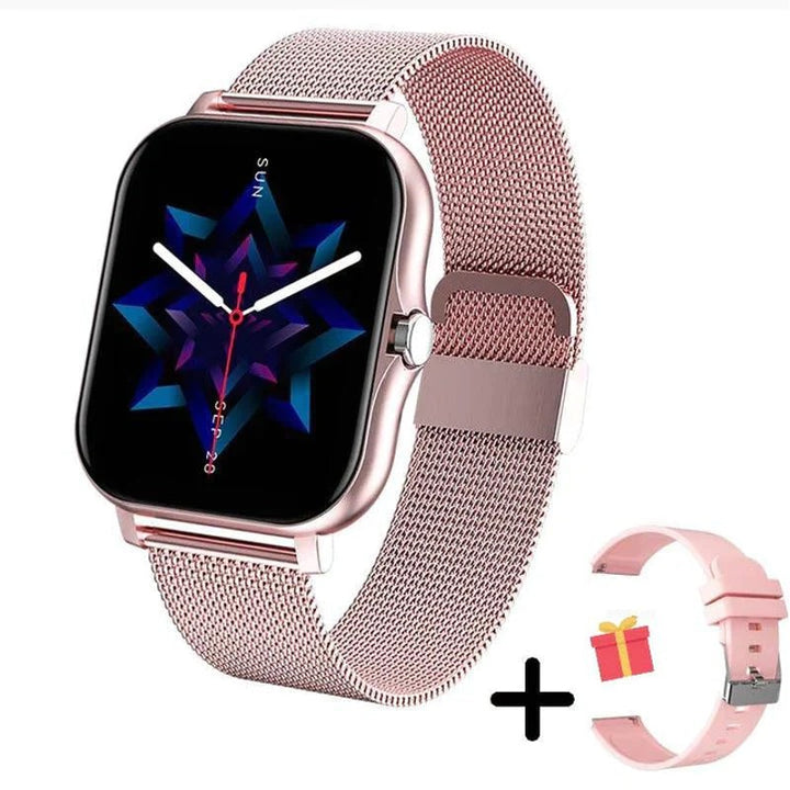 Reloj Inteligente para Mujer - Pantalla Táctil y Seguimiento de Actividad