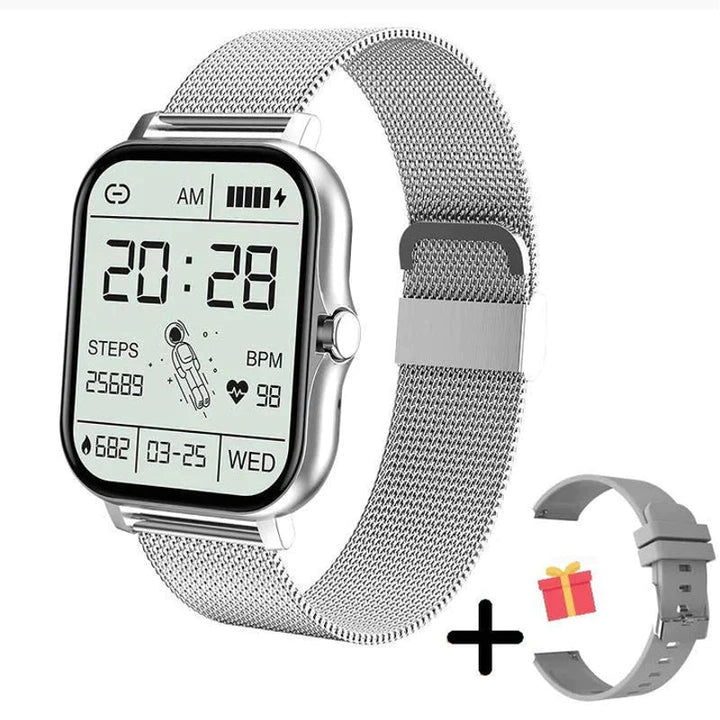 Reloj Inteligente para Mujer - Pantalla Táctil y Seguimiento de Actividad