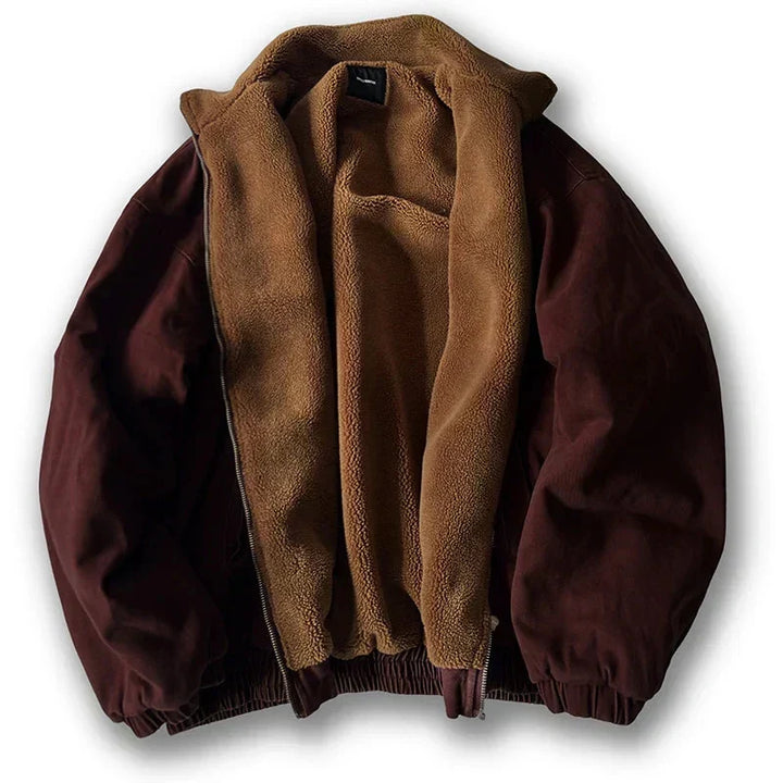 Chaqueta Bomber Estructurada – Rojo