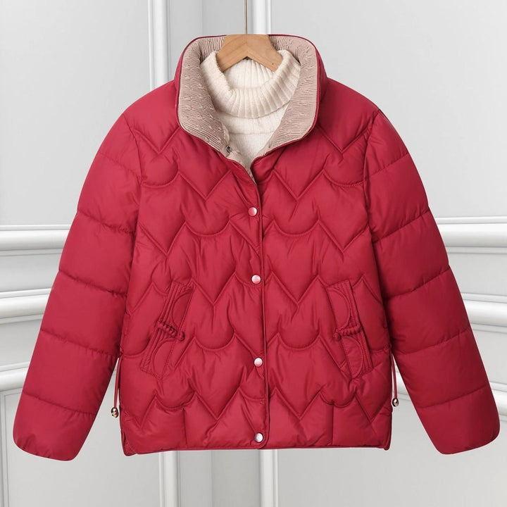 Chaqueta Corta Acolchada – Rojo