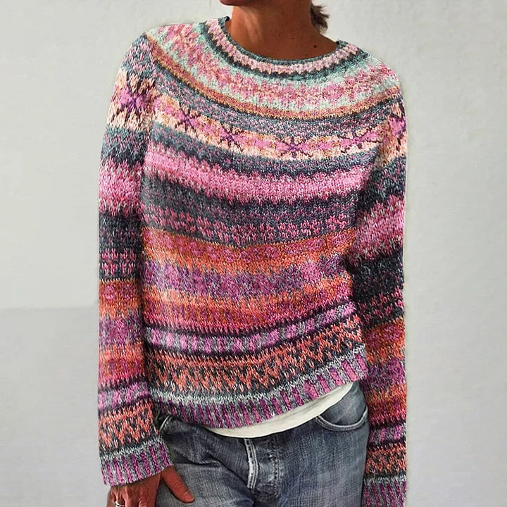 Jersey con Estampado Étnico – Rosa Palo