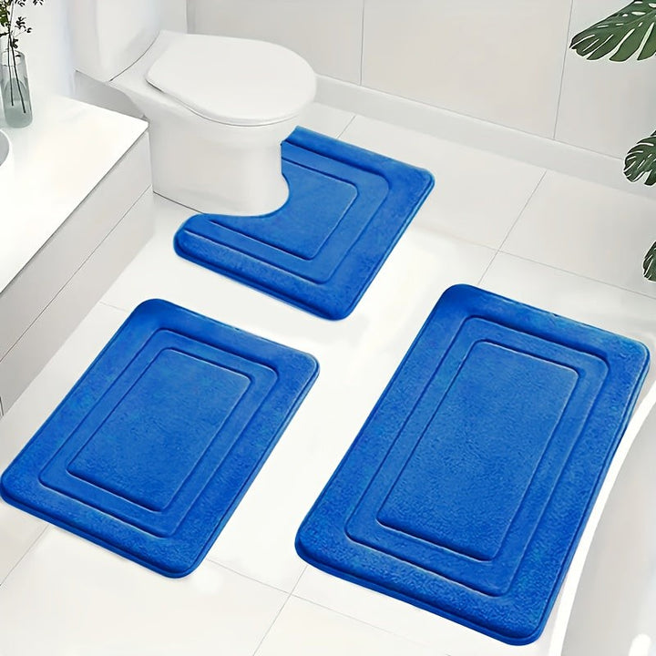 Set de alfombrillas de baño - 3 piezas con diseño U