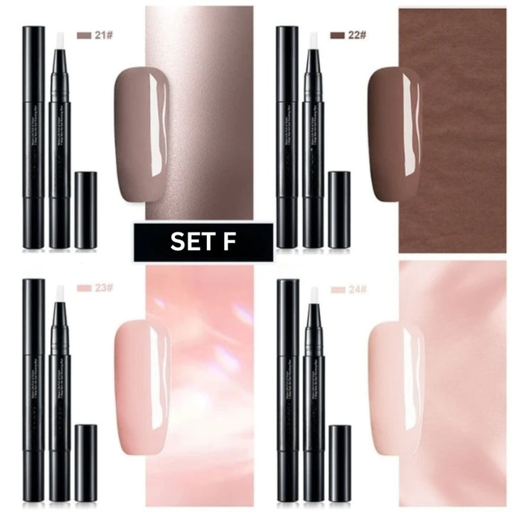 Set de Esmaltes en Barra para Uñas - Punta de Precisión