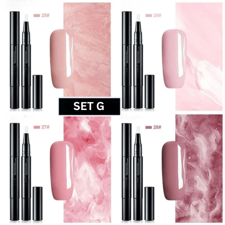 Set de Esmaltes en Barra para Uñas - Punta de Precisión