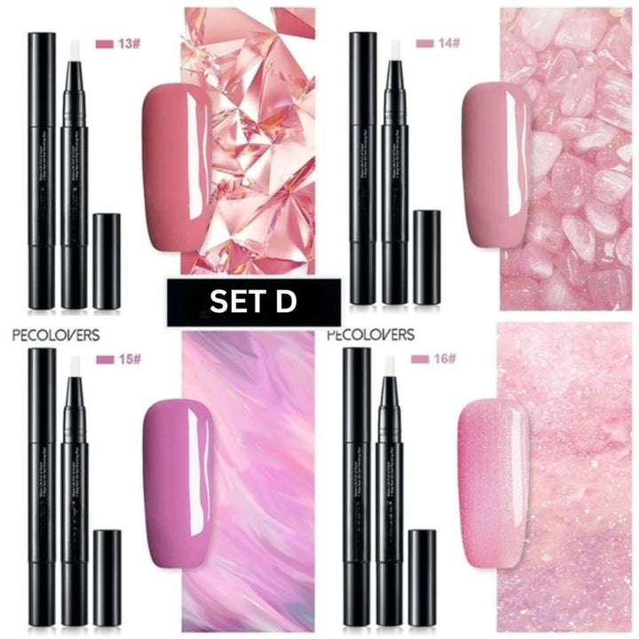 Set de Esmaltes en Barra para Uñas - Punta de Precisión
