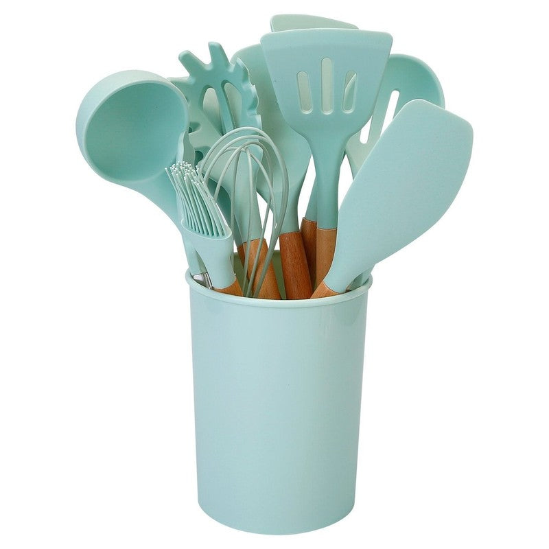 Set de utensilios de cocina de silicona - 11 piezas