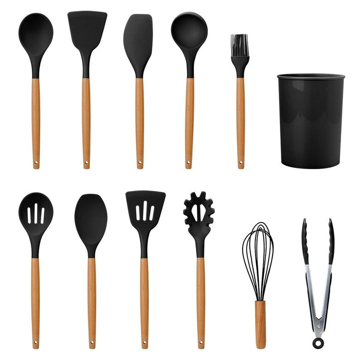 Set de utensilios de cocina de silicona - 11 piezas