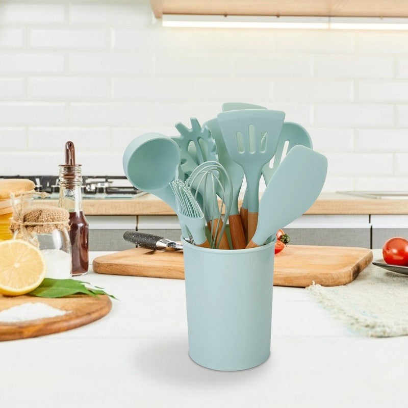 Set de utensilios de cocina de silicona - 11 piezas