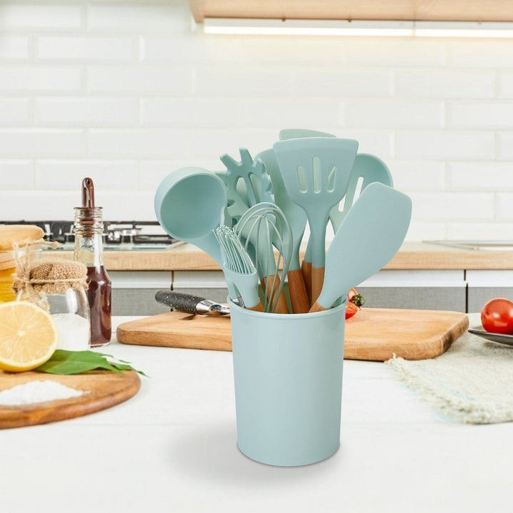 Set de utensilios de cocina de silicona - 11 piezas
