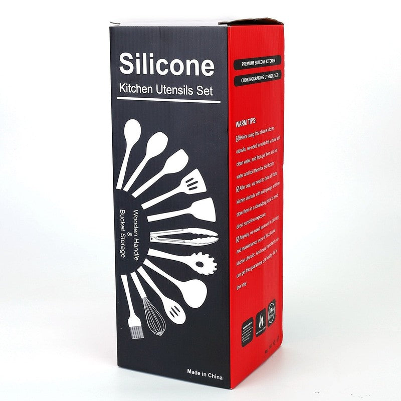 Set de utensilios de cocina de silicona - 11 piezas