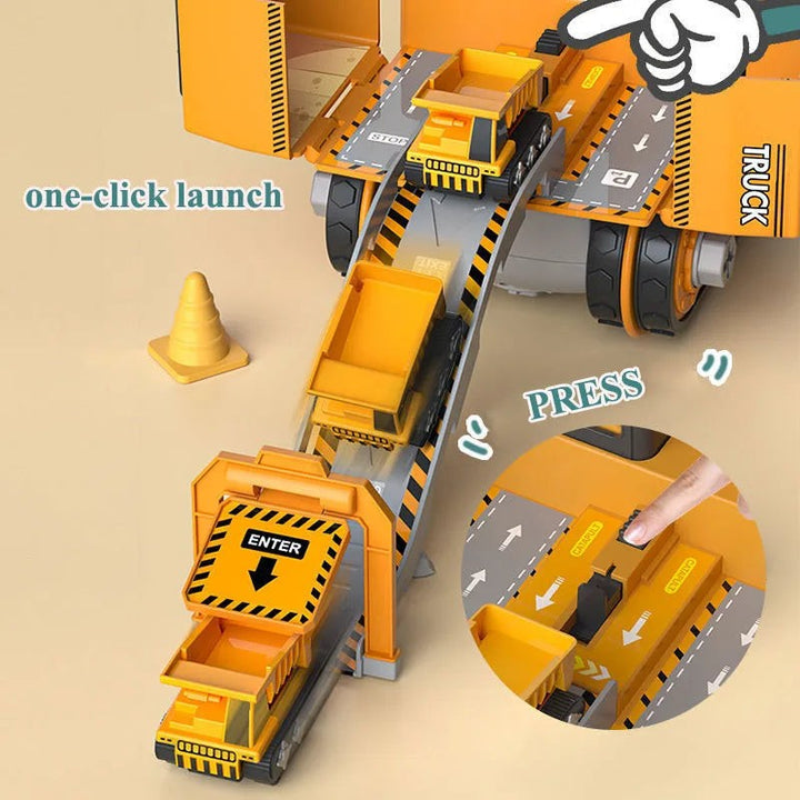 Set de vehículos de construcción para niños - Con herramientas de montaje