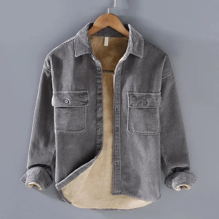 Sobrecamisa Cálida con Botones – Gris