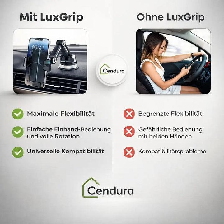Soporte para Teléfono de Coche - Base de Ventosa con Brazo Ajustable