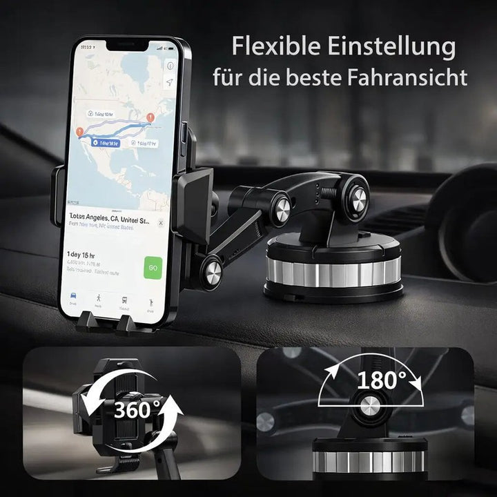Soporte para Teléfono de Coche - Base de Ventosa con Brazo Ajustable