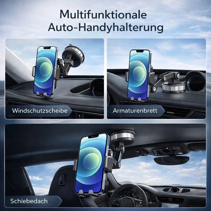 Soporte para Teléfono de Coche - Base de Ventosa con Brazo Ajustable