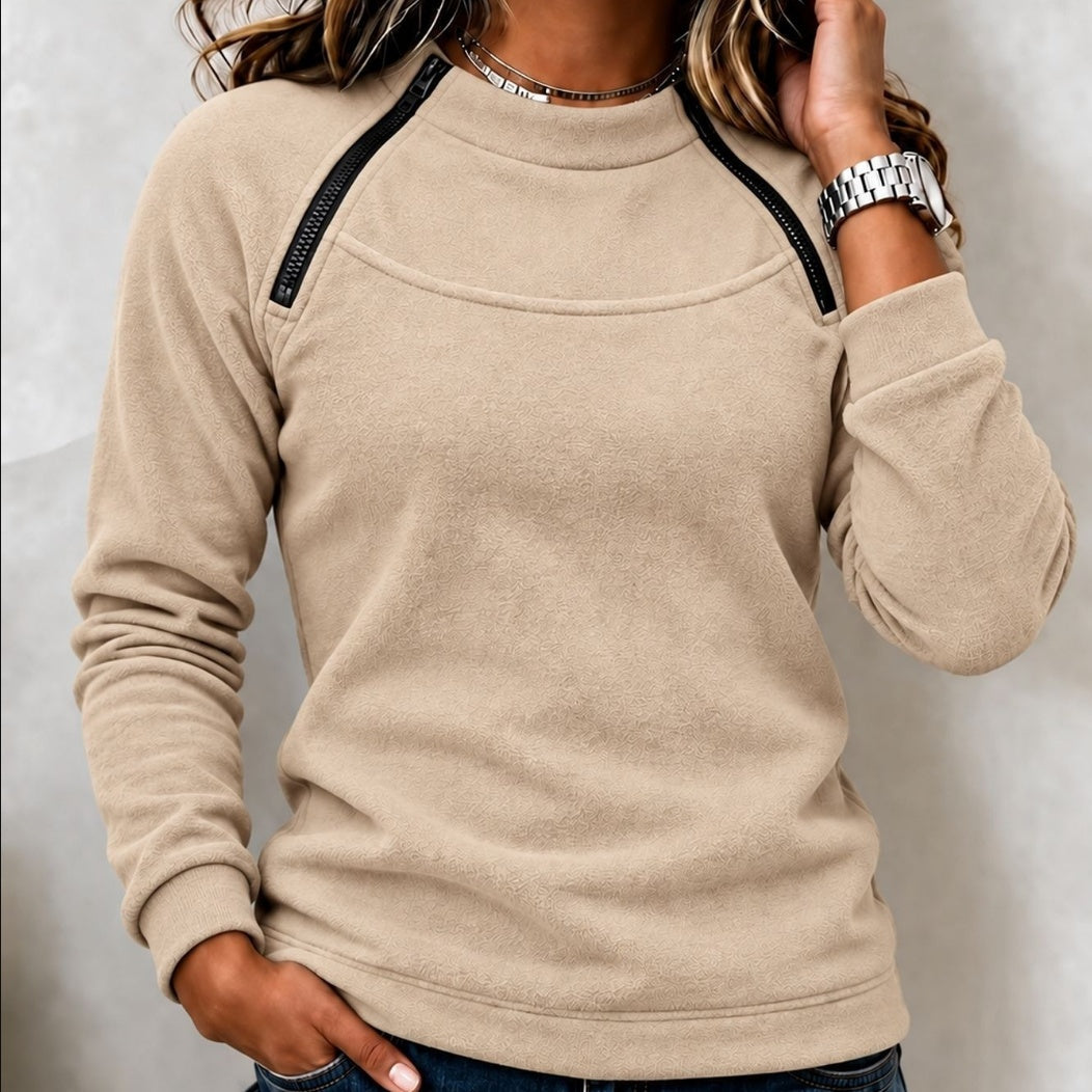 Sudadera Casual con Cremalleras