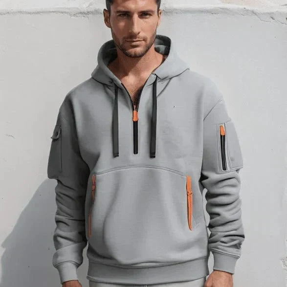 Sudadera con Media Cremallera
