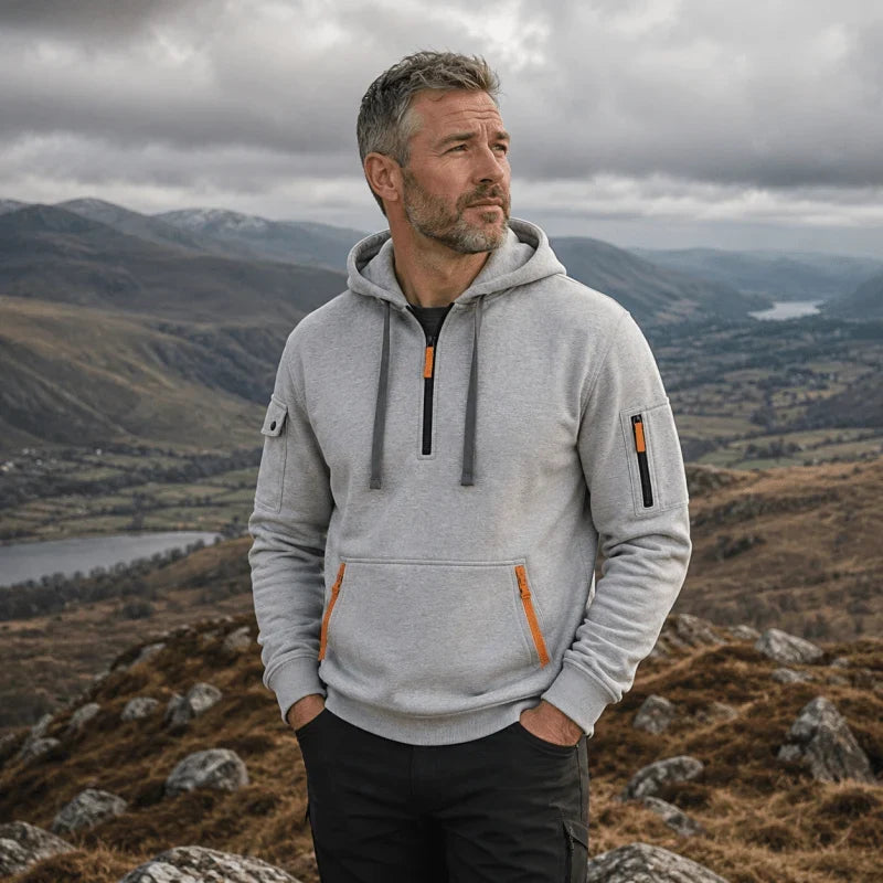 Sudadera con Media Cremallera