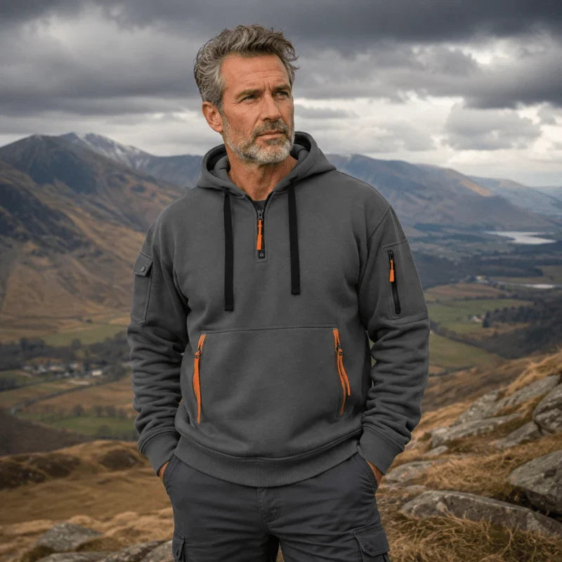 Sudadera con Media Cremallera