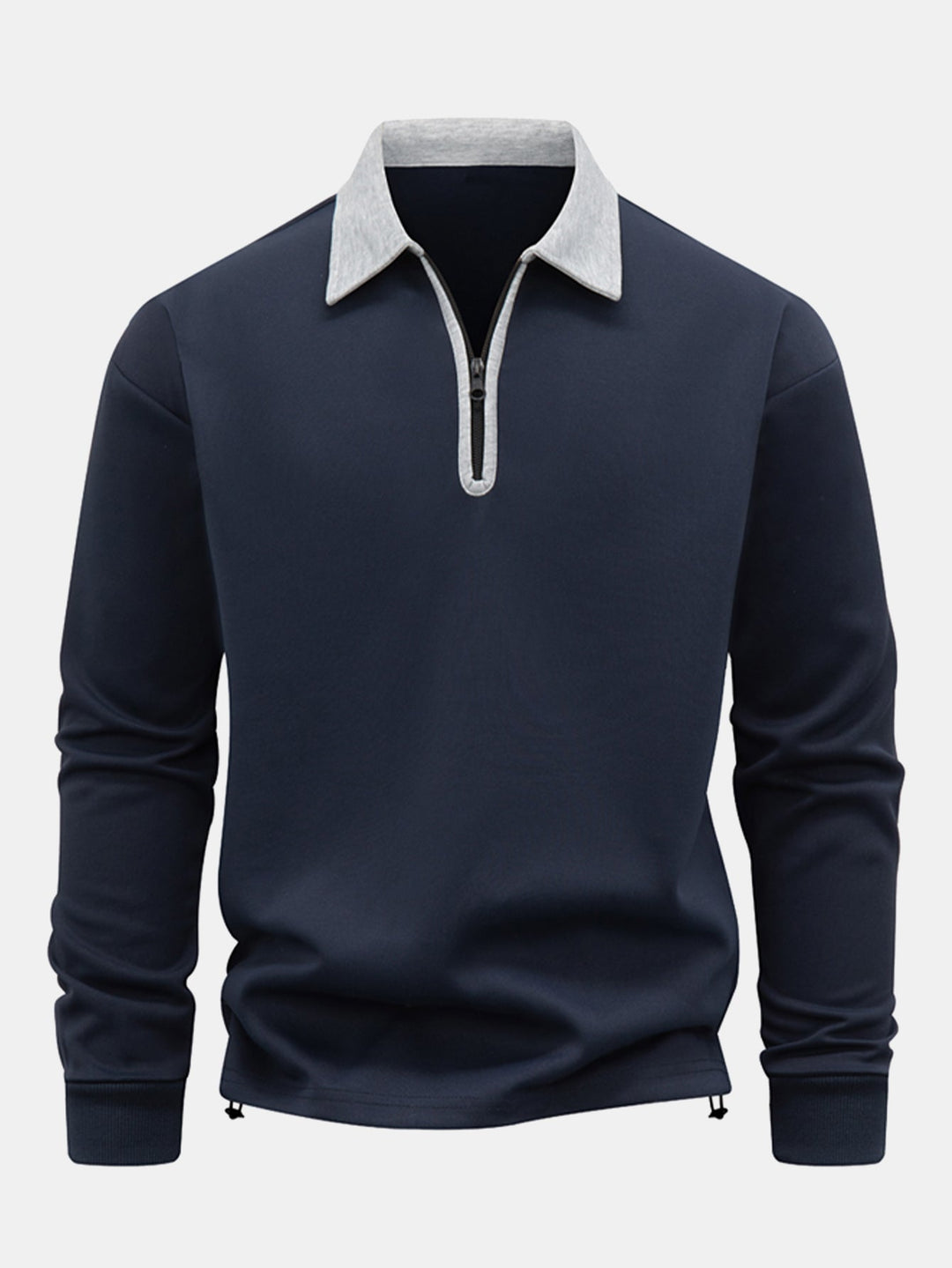 Sudadera de Cuello Polo – Azul Marino