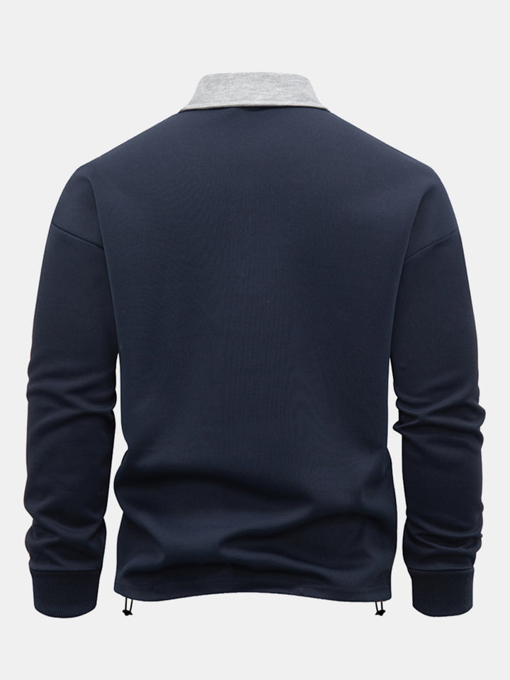 Sudadera de Cuello Polo