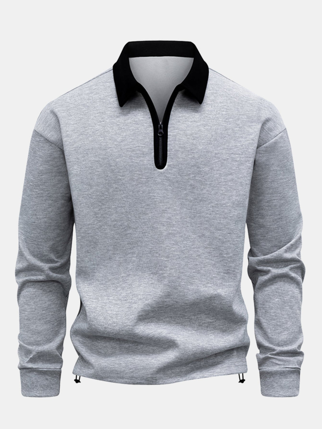 Sudadera de Cuello Polo – Gris