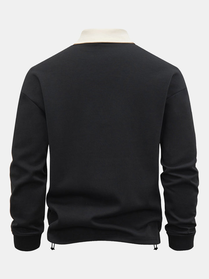 Sudadera de Cuello Polo
