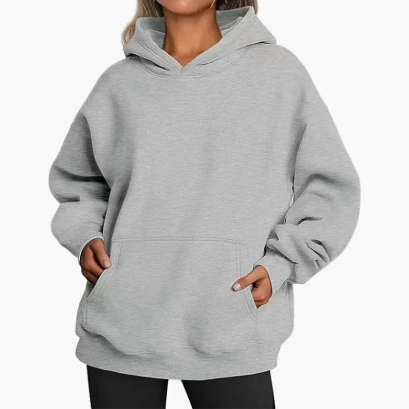 Sudadera Holgada con Capucha – Gris