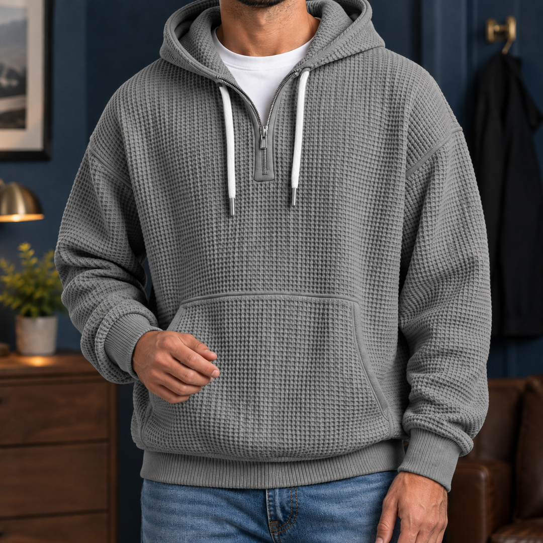 Sudadera Relajada con Capucha – Gris