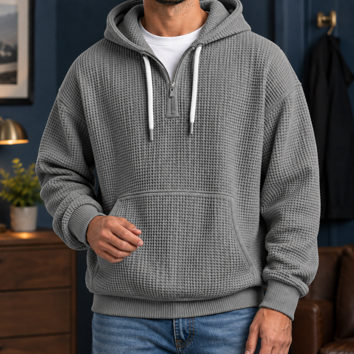 Sudadera Relajada con Capucha – Gris