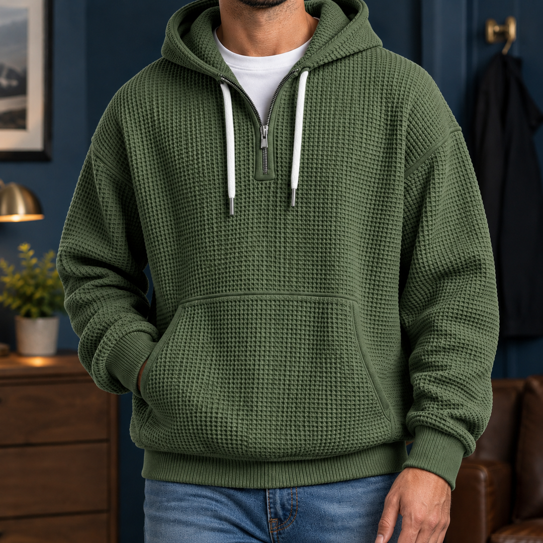 Sudadera Relajada con Capucha – Verde